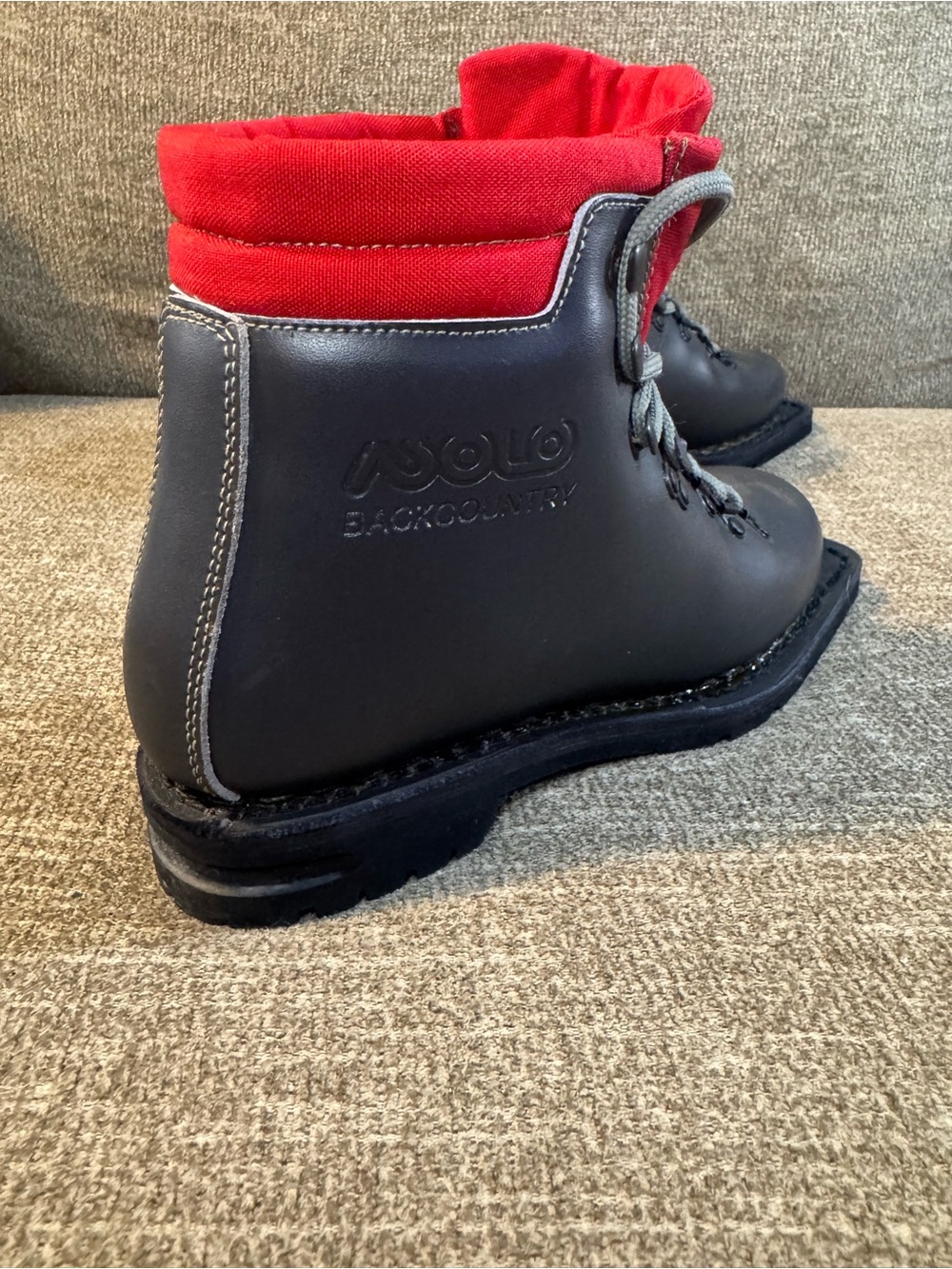 Asolo Vintage Backcountry Nordic Telemark Black ski boots Size 7 - Picture 11 of 15
